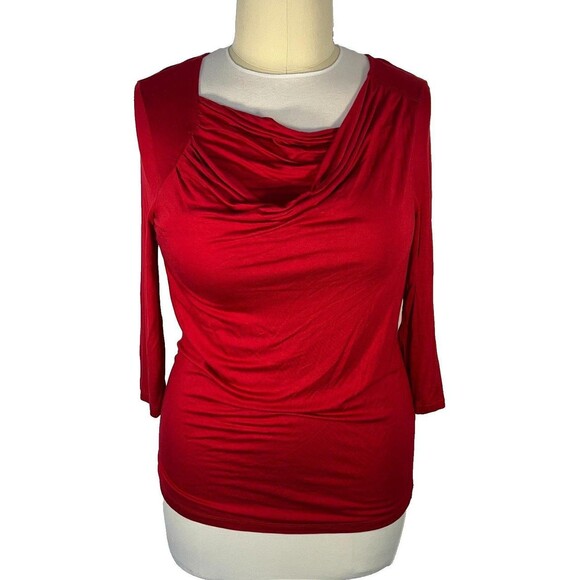 Design History Tops - Design History Women's Red Blouse